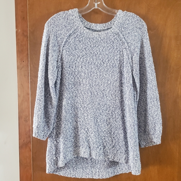 LOFT Petites Heather Gray Sweater - Picture 1 of 6
